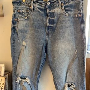 Super cute, wide leg mom jeans